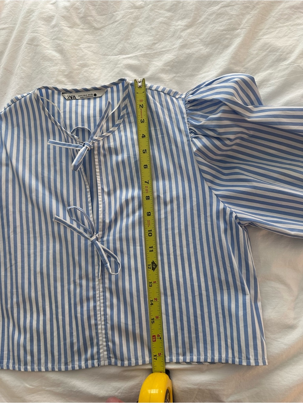 Zara Cotton Tie-Front Blouse - Picture 6 of 8